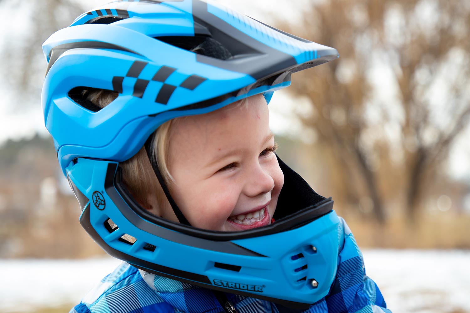 Casco Strider ST-R Full-Face Azul – RiderzMx